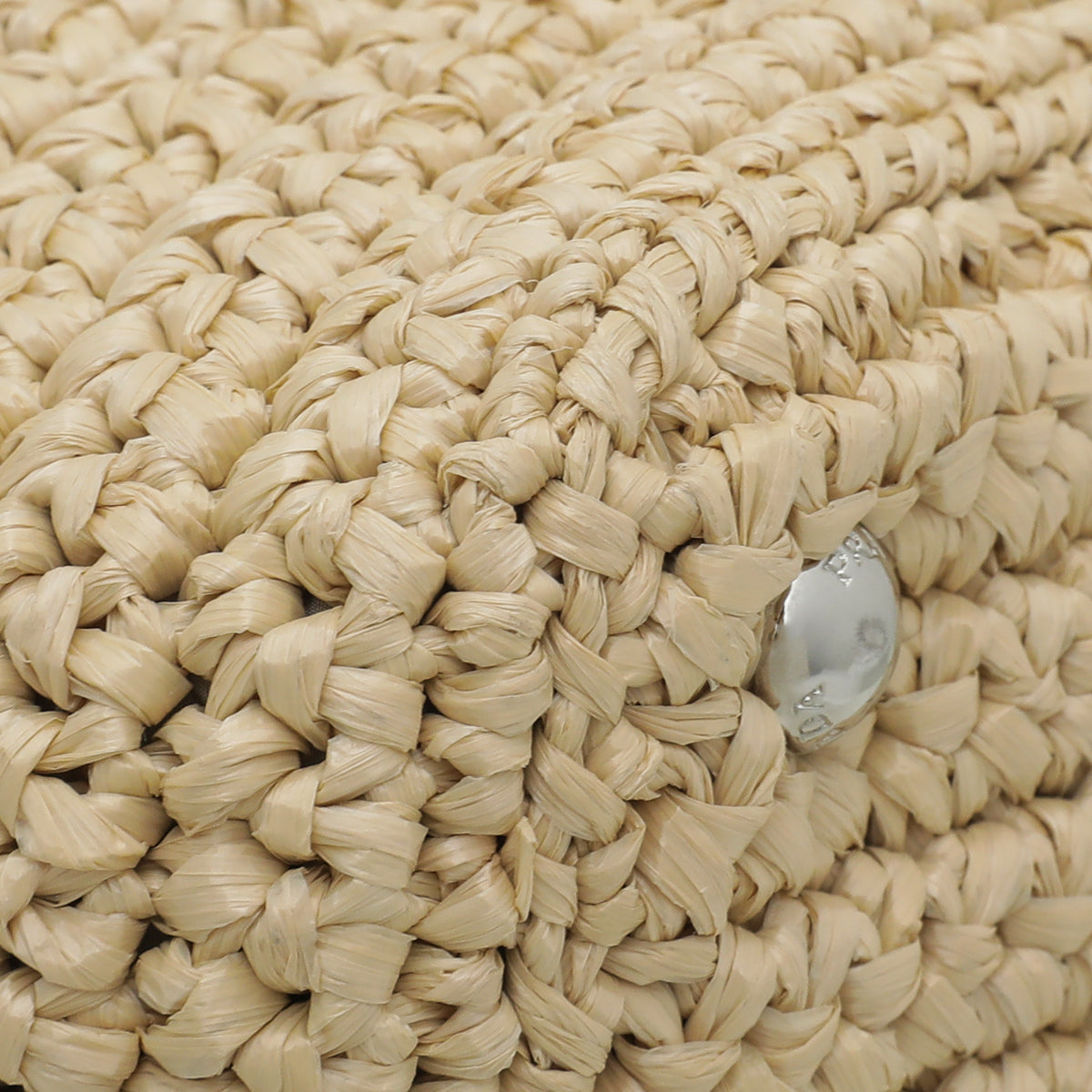 Prada Bicolor Raffia Pon Pon Tote Bag-Prada-THE CLOSET