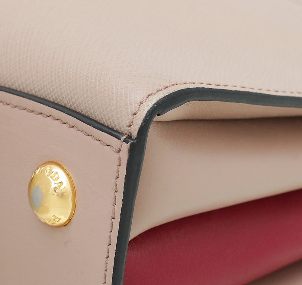 Prada Beige Cuir Bibliotheque Tote Bag-Prada-THE CLOSET