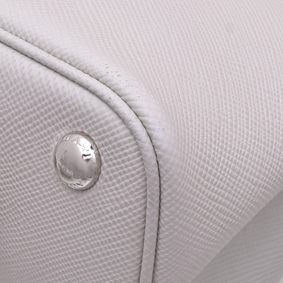 Prada Off White Cuir Double Turn Lock Satchel Bag-Prada-THE CLOSET