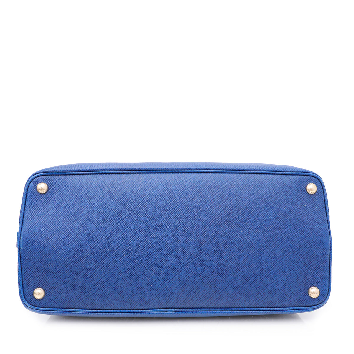 Prada Bluette Cuir Frone Zip Convertible Tote Top Handle Bag-Prada-THE CLOSET