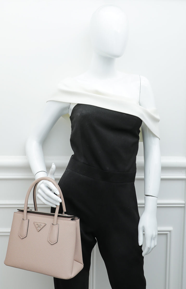 Prada Old Rose Cuir Twin Small Bag-Prada-THE CLOSET