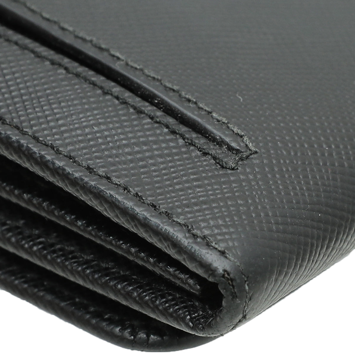Prada Black Flap Long Wallet