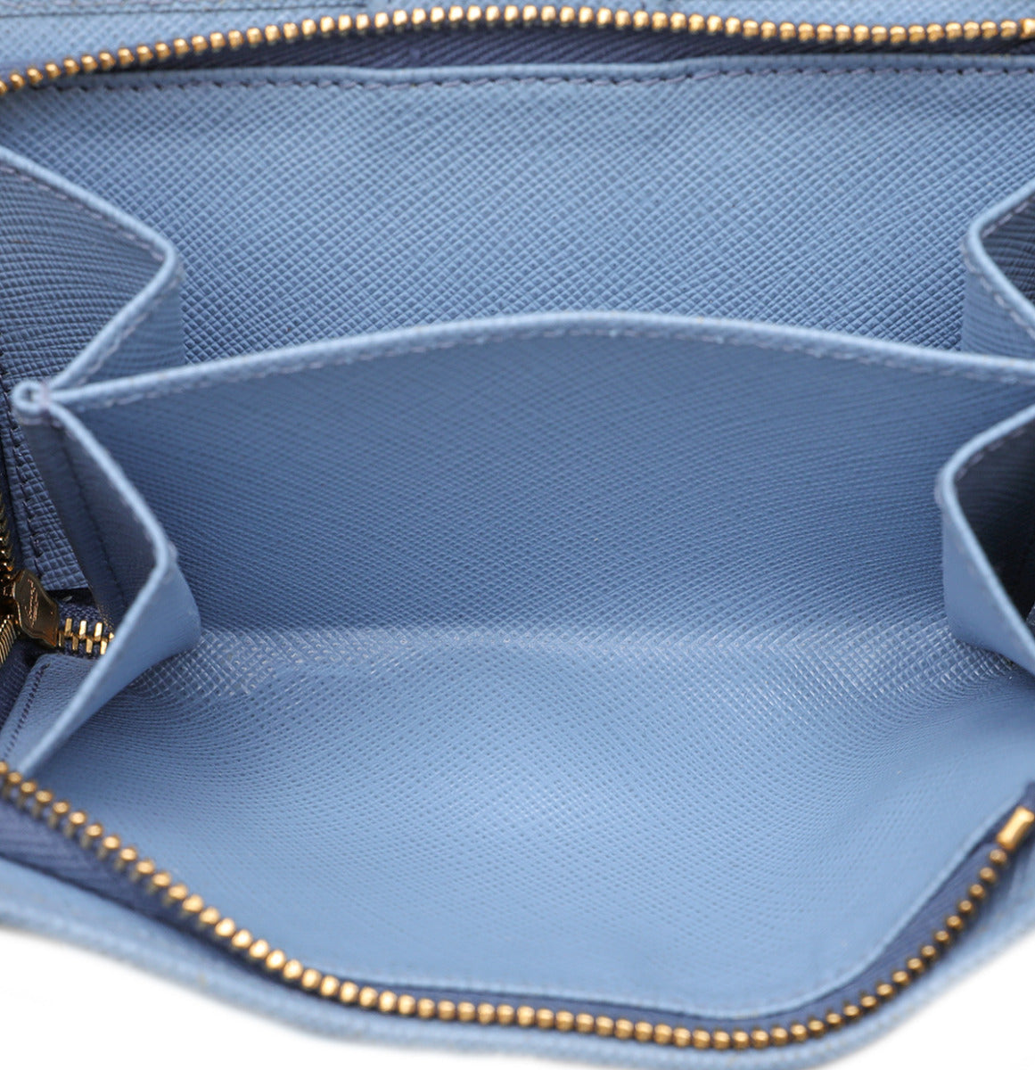 Prada Soft Blue French Medium Wallet-Prada-THE CLOSET