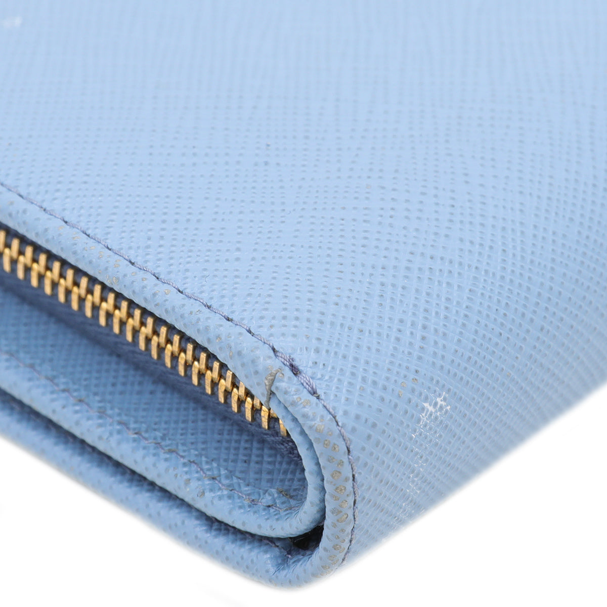 Prada Soft Blue French Medium Wallet-Prada-THE CLOSET