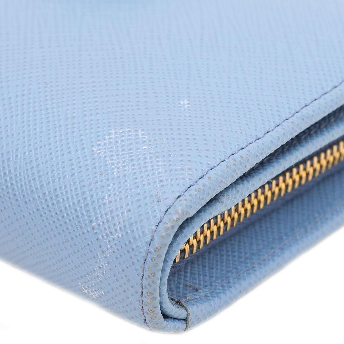 Prada Soft Blue French Medium Wallet-Prada-THE CLOSET