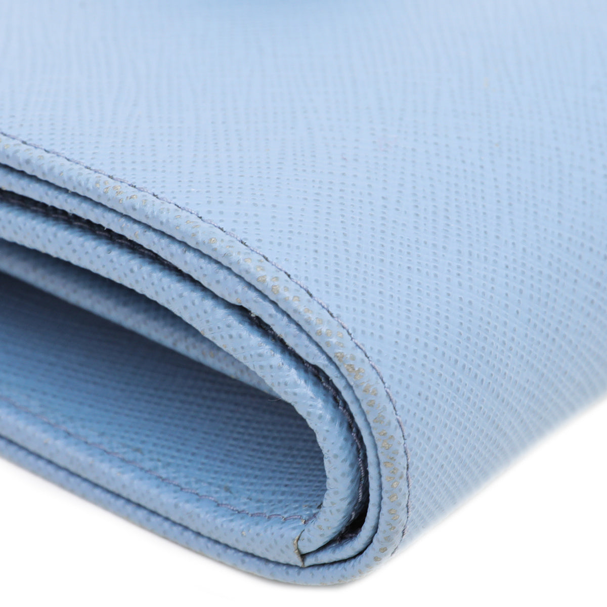 Prada Soft Blue French Medium Wallet-Prada-THE CLOSET