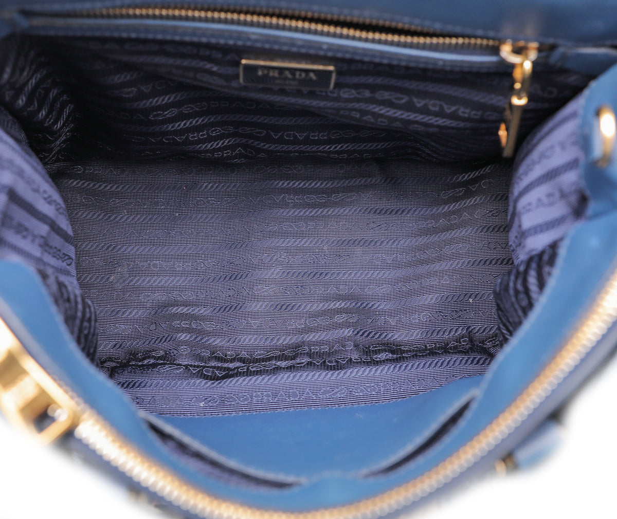 Prada Blue Galleria Lux Small Bag-Prada-THE CLOSET