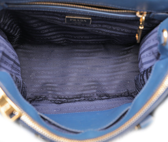 Prada Blue Galleria Lux Small Bag