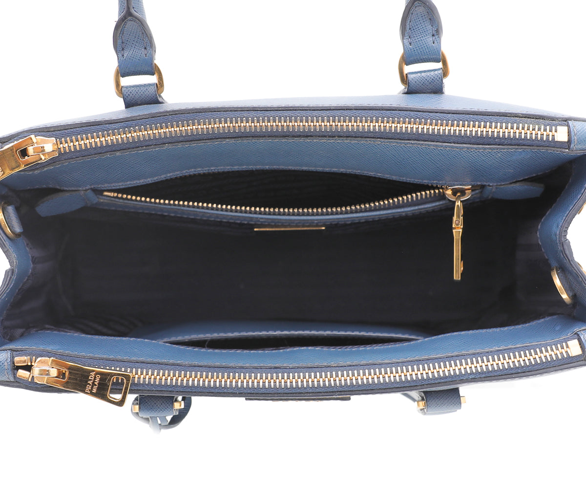 Prada Blue Galleria Lux Small Bag-Prada-THE CLOSET