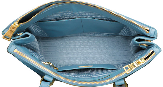 Prada Light Blue Galleria Tote Bag