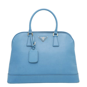 Prada Blue Open Promenade Tote Bag