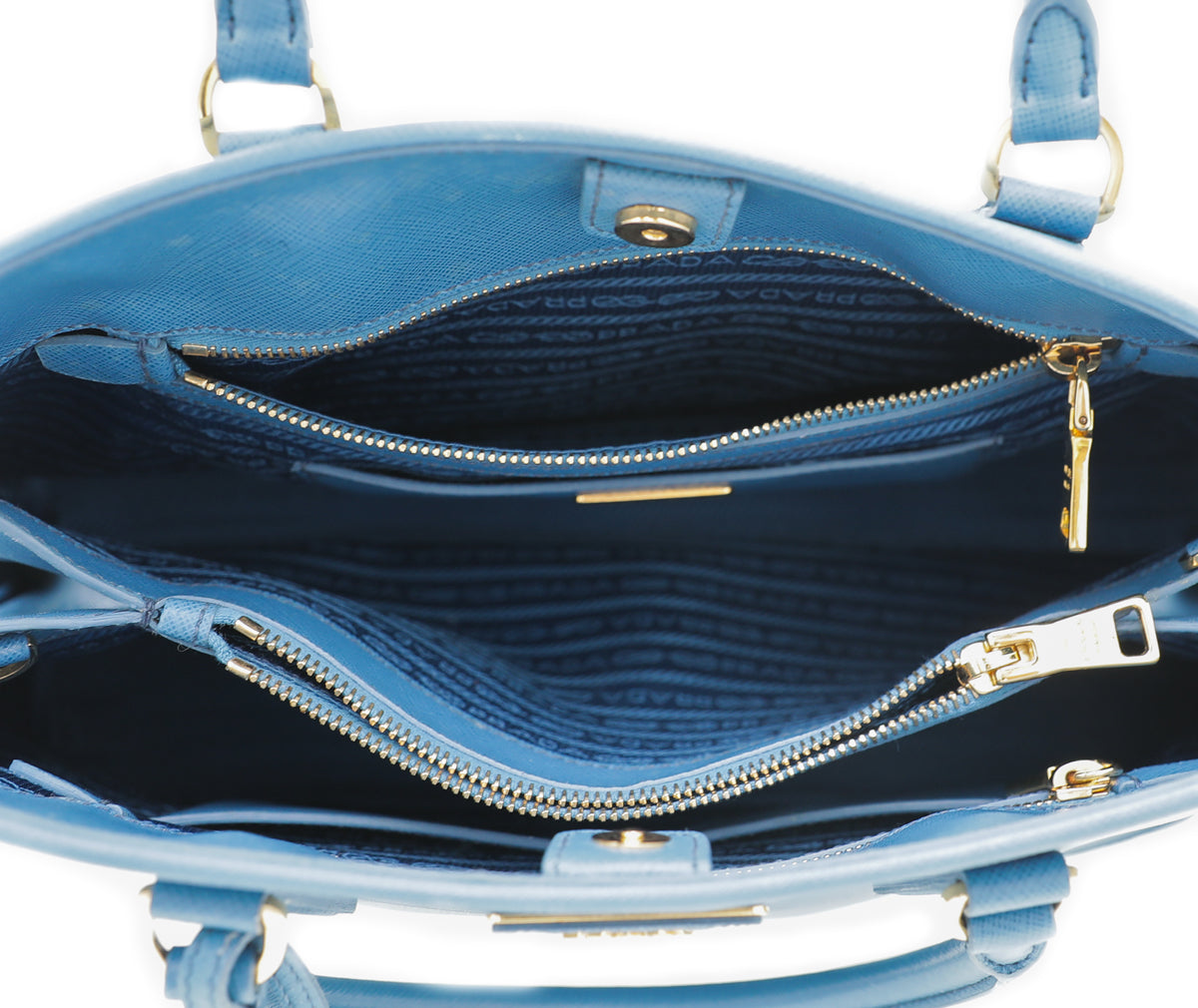 Prada Blue Open Promenade Tote Bag-Prada-THE CLOSET