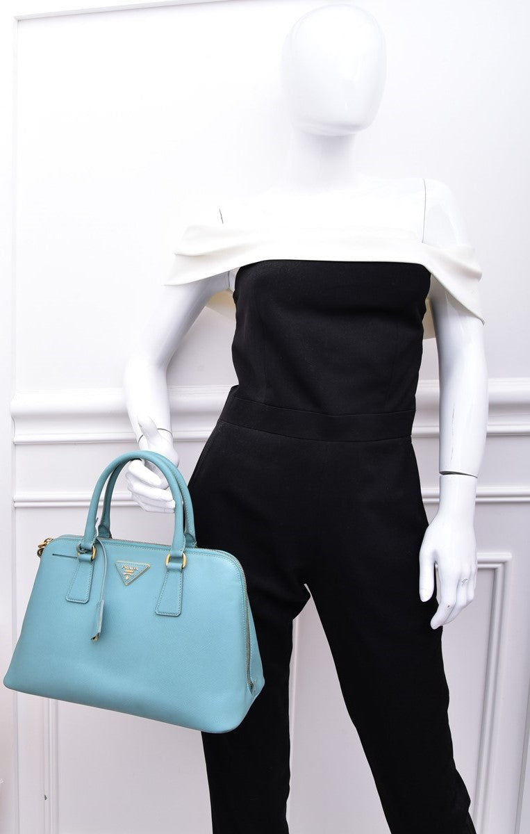 Prada Turquoise Promenade Medium Bag-Prada-THE CLOSET