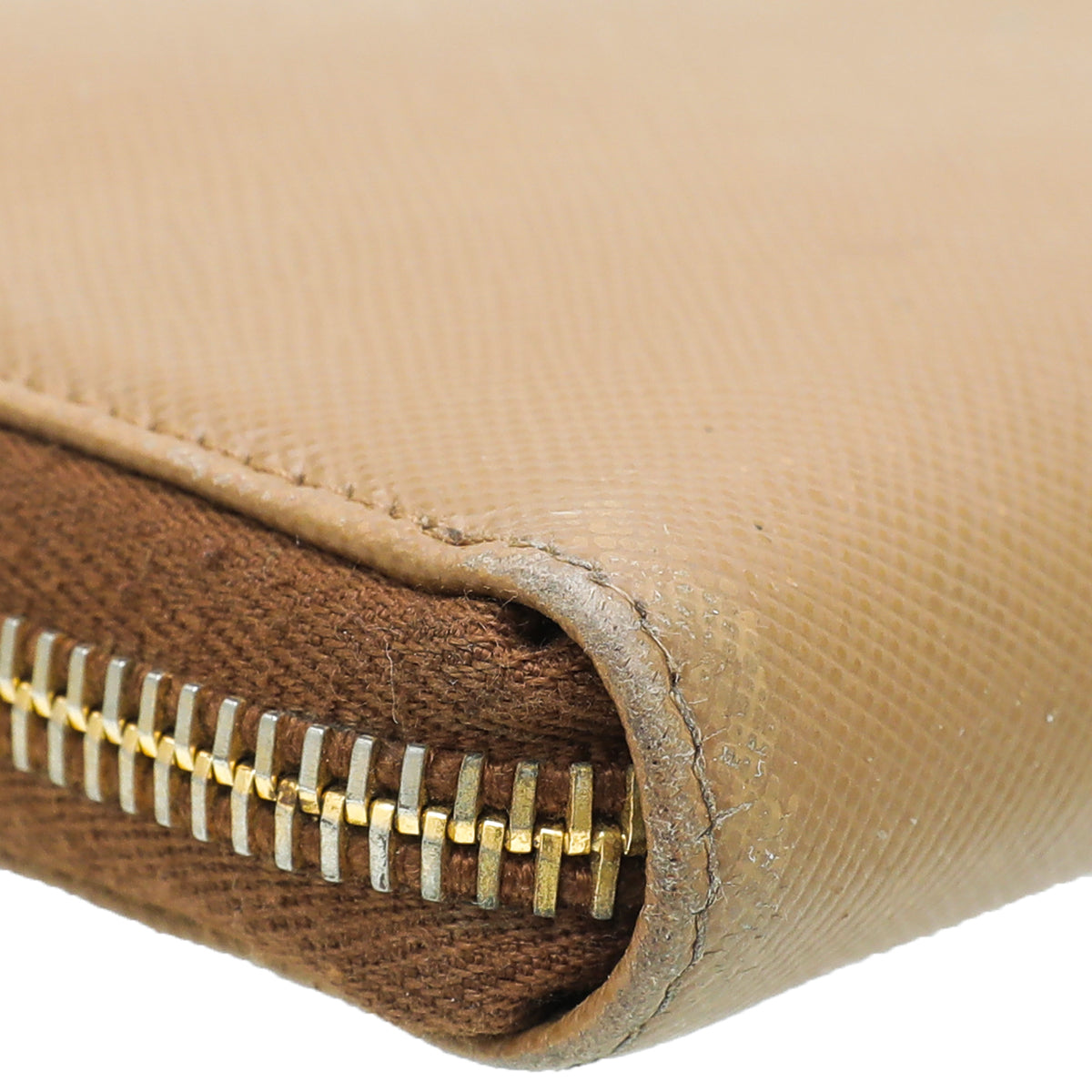 Prada Brown Zip Around Wallet-Prada-THE CLOSET
