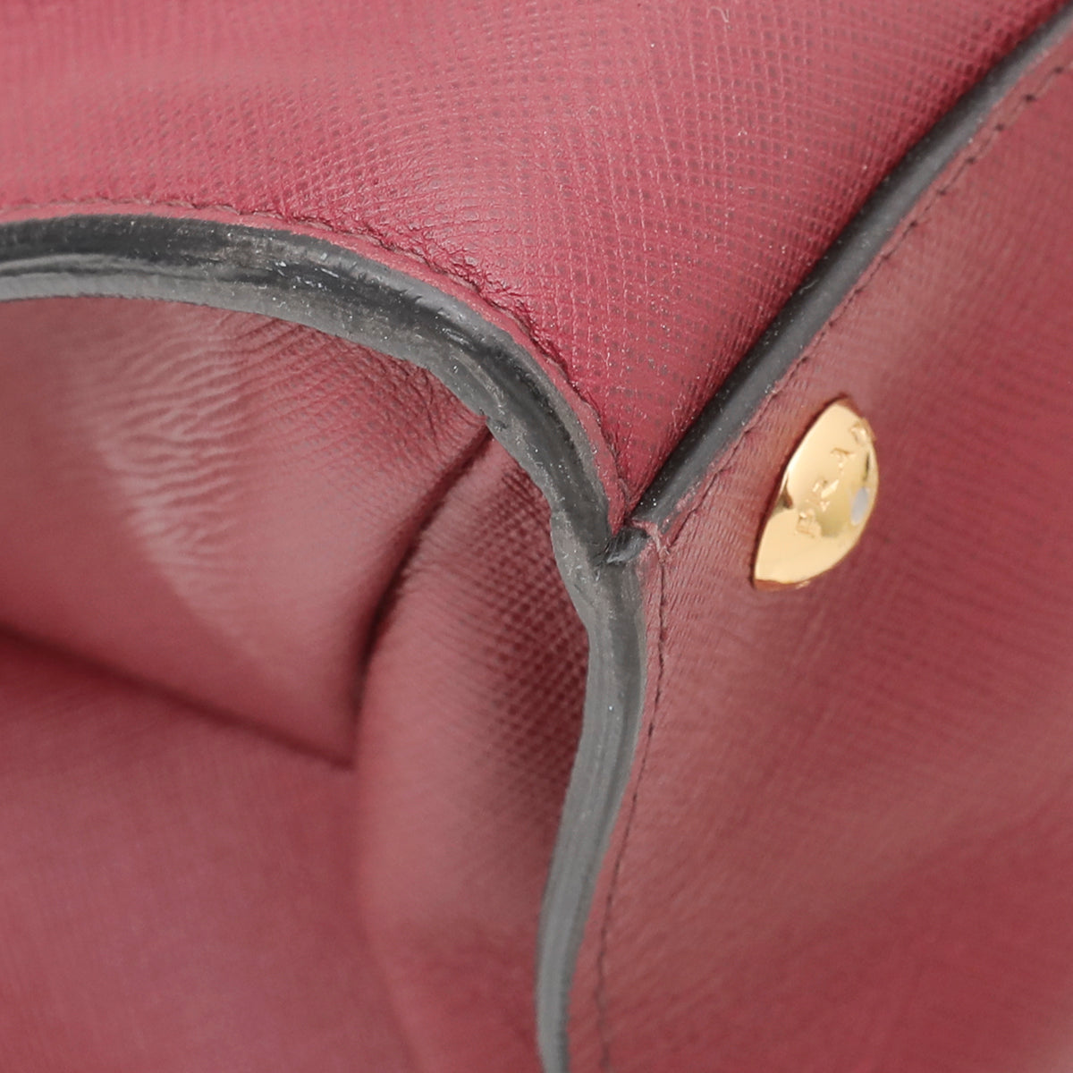 Prada Maroon Soft Triple Pocket Tote Bag-Prada-THE CLOSET
