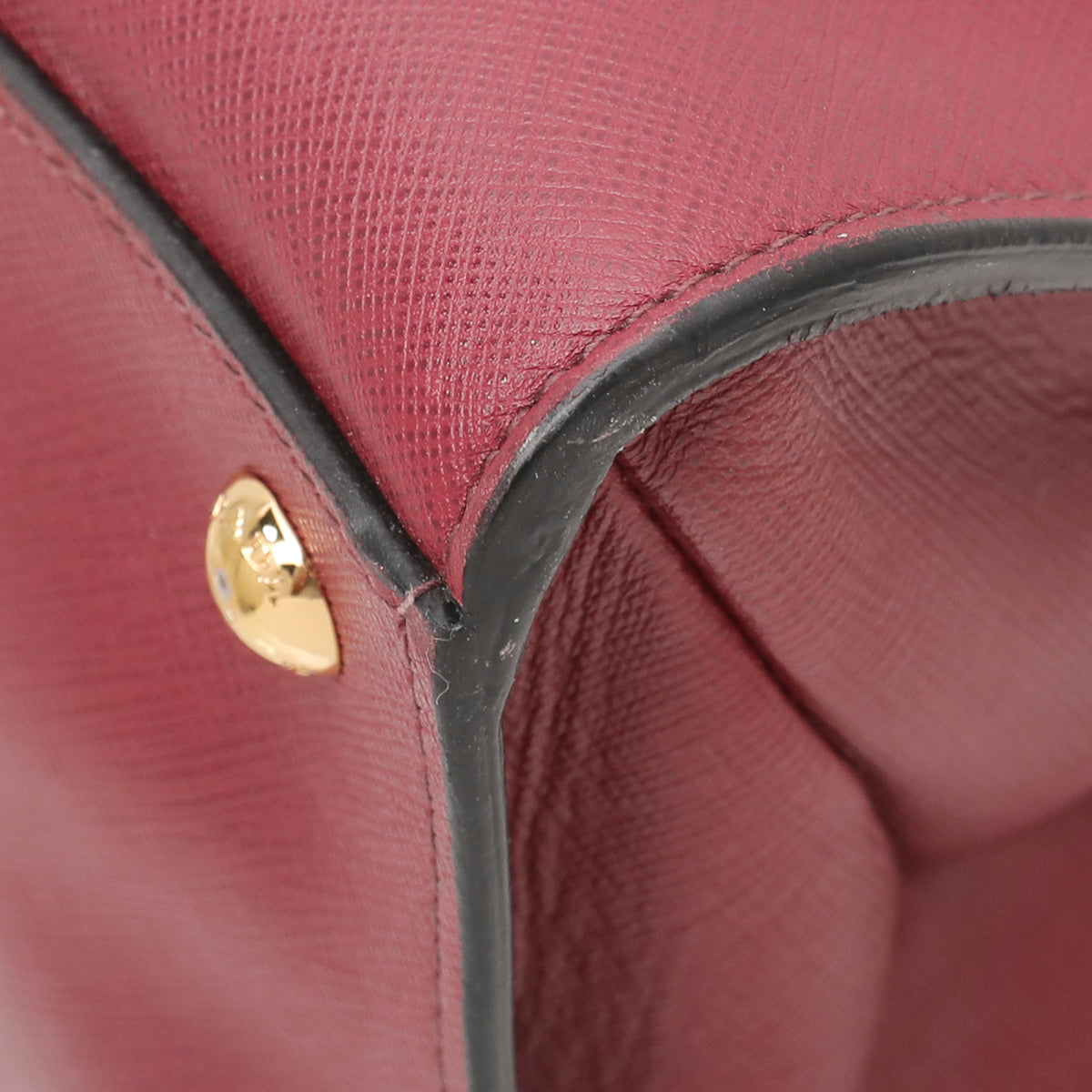 Prada Maroon Soft Triple Pocket Tote Bag-Prada-THE CLOSET