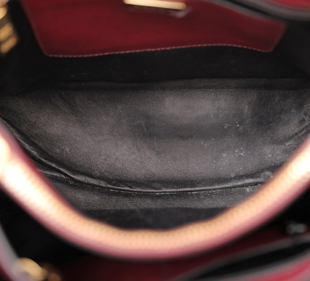 Prada Maroon Soft Triple Pocket Tote Bag-Prada-THE CLOSET