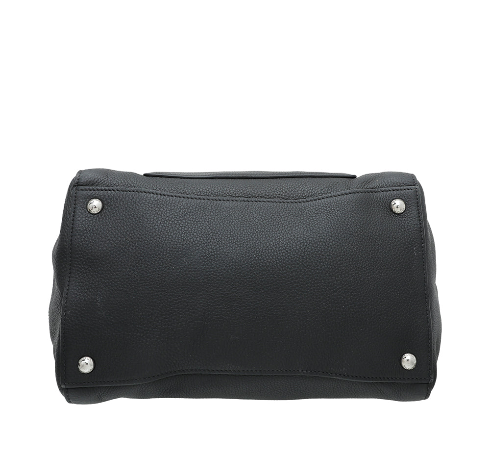 Prada Black Vitello Daino Bauletto Bag-Prada-THE CLOSET