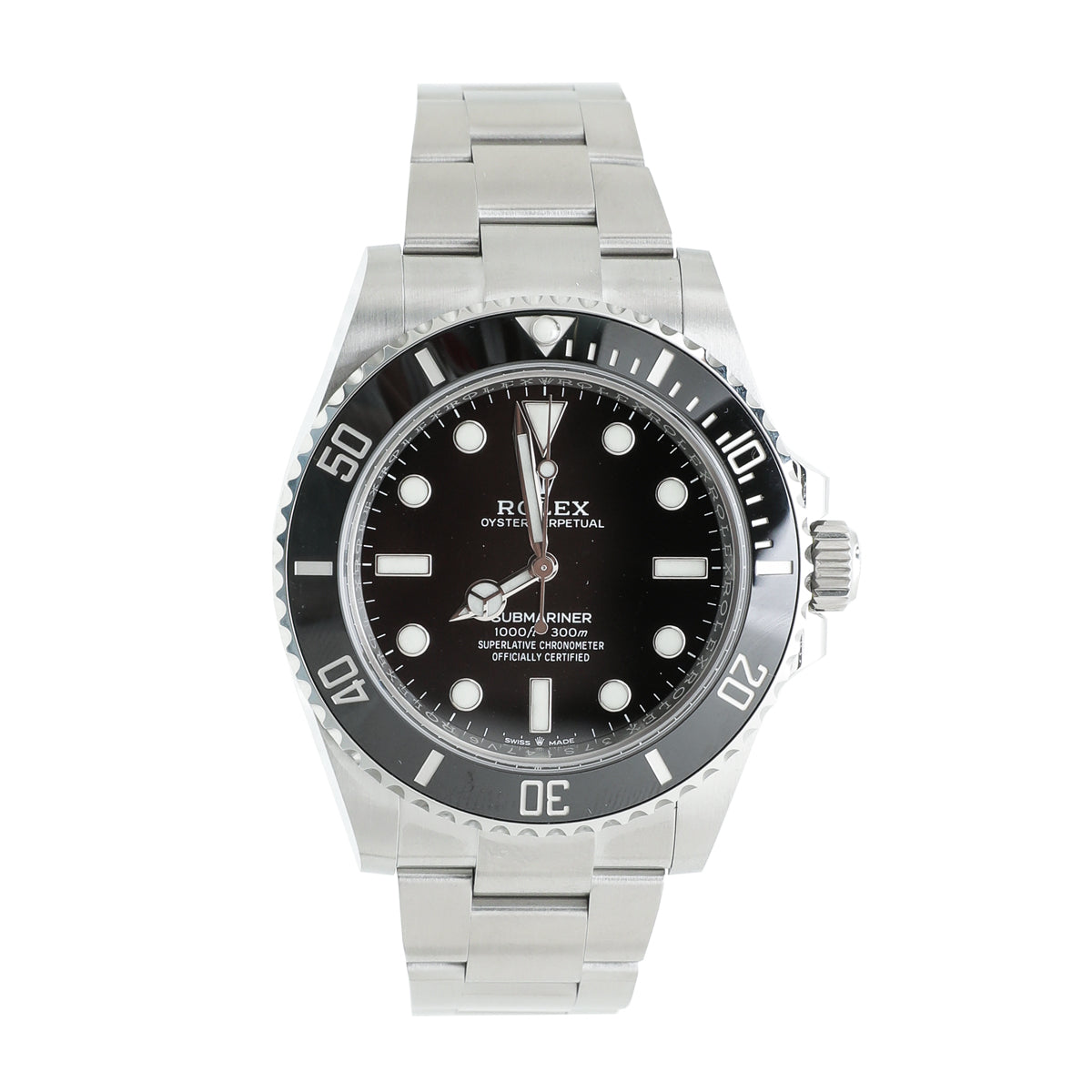 Rolex Stainless Steel Black Oystersteel Submariner Watch