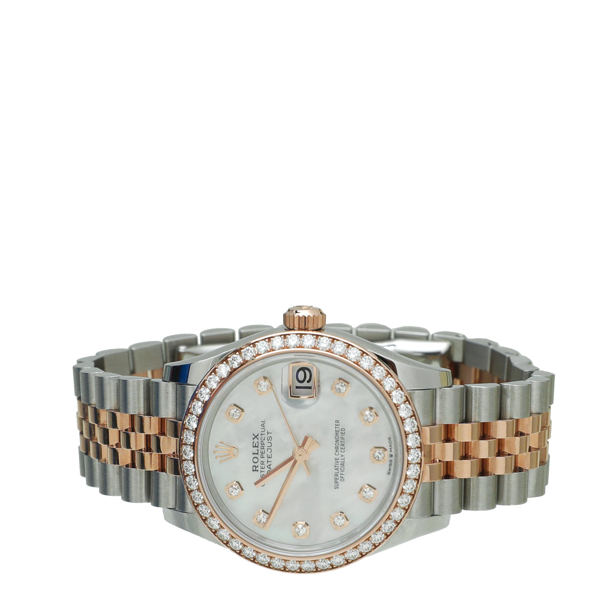 Rolex Everose GoldSteel Diamond Datejust 31 Watch-Rolex-THE CLOSET