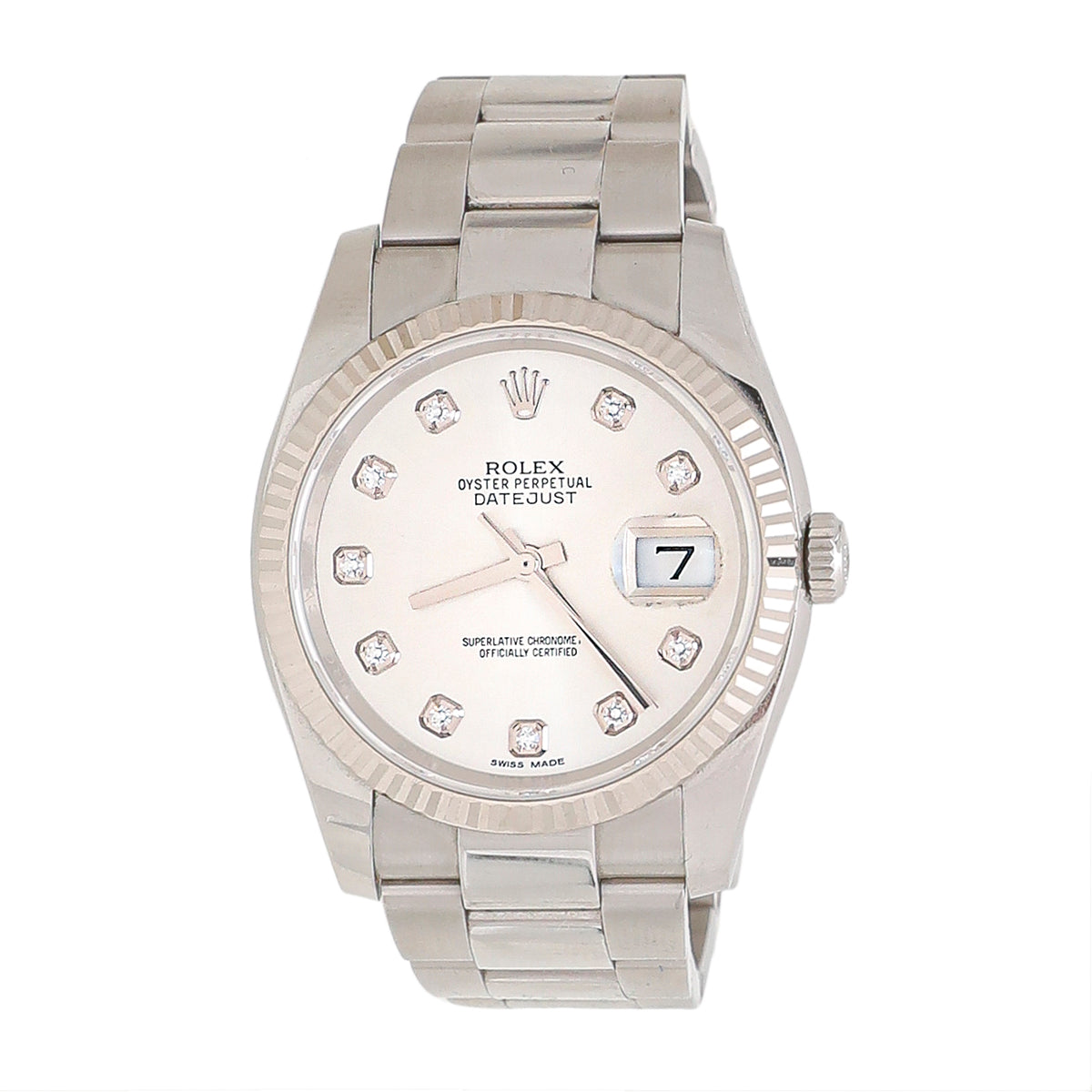 Rolex Steel Diamonds Datejust 36 Watch