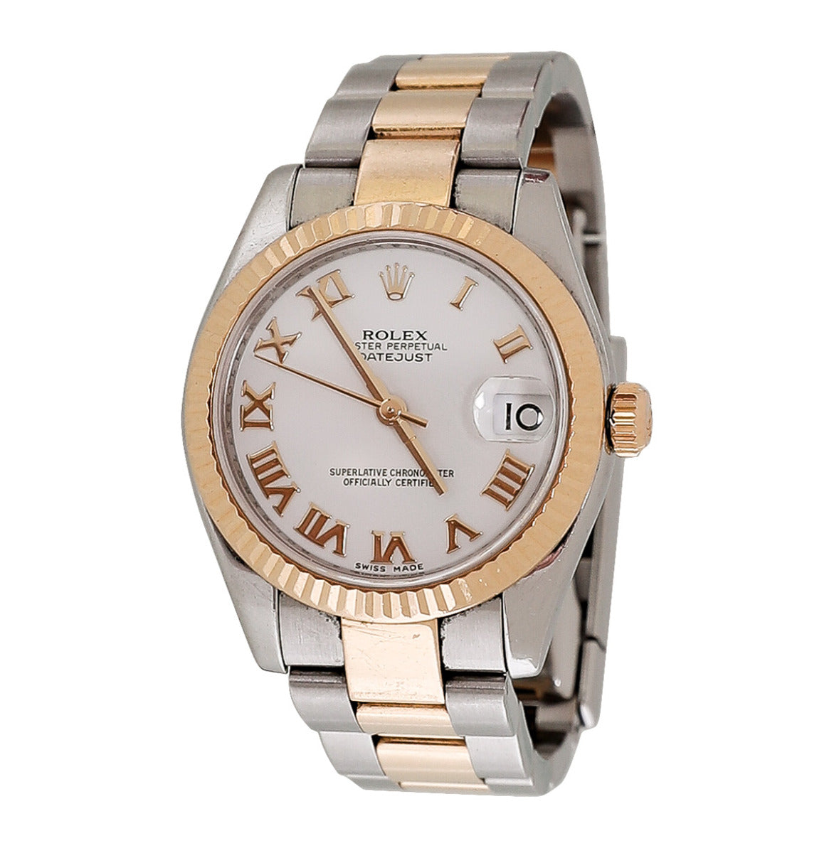 Rolex 18K Yellow Gold Steel Lady Datejust Watch-Rolex-THE CLOSET