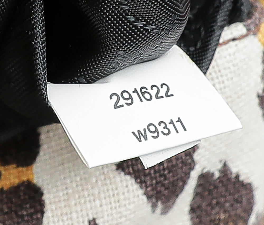 Stella McCartney Brown Leopard Print Chain Clutch-Stella Mccartney-THE CLOSET