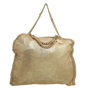 Stella Mccartney Gold Falabella Small Tote Bag