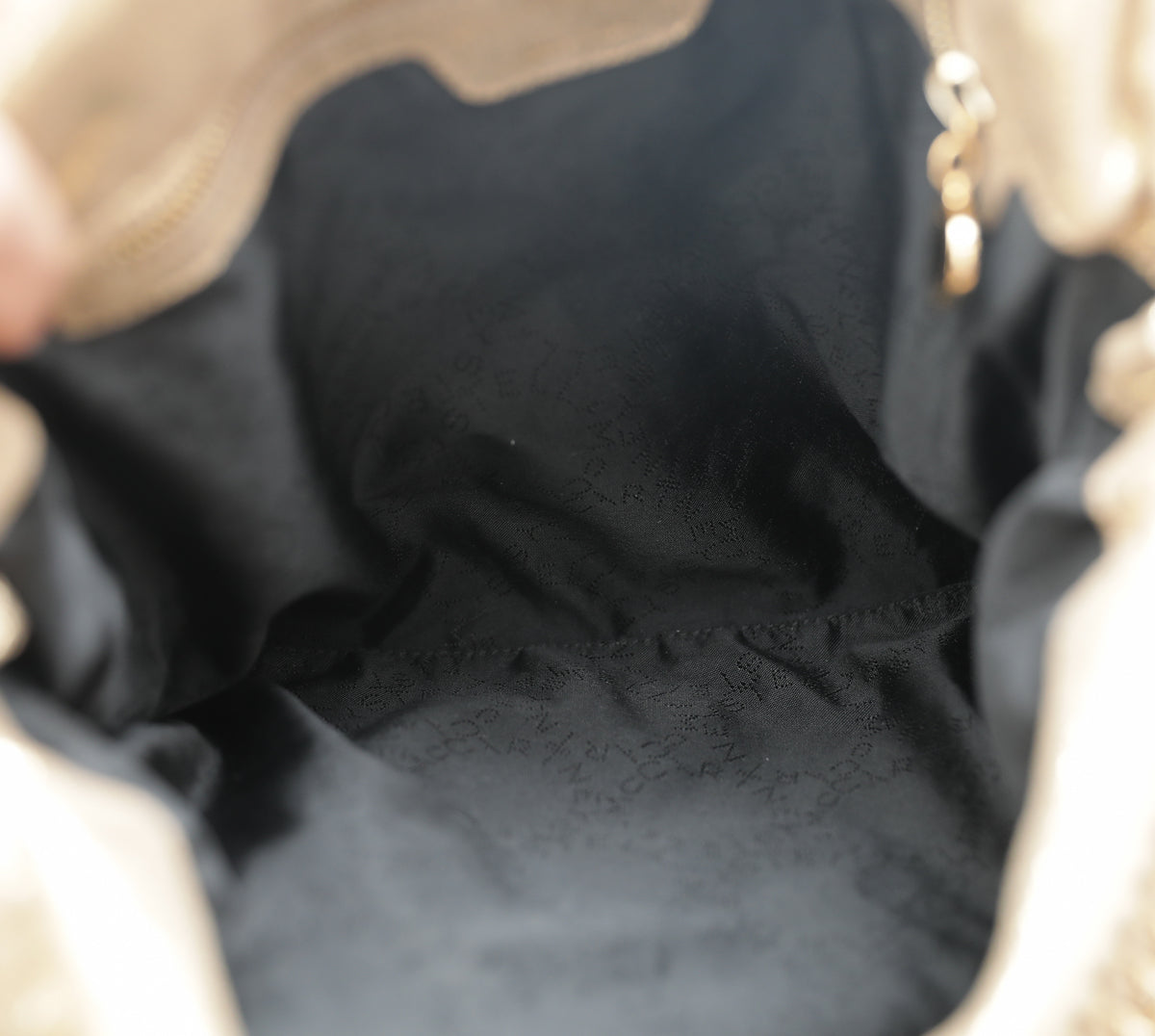 Stella Mccartney Gold Falabella Small Tote Bag-Stella Mccartney-THE CLOSET