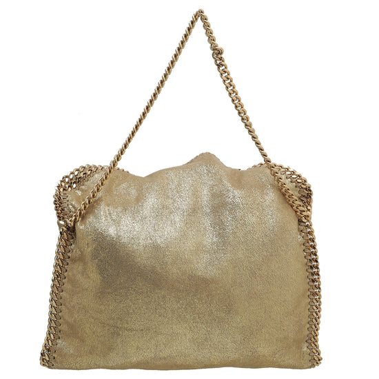 Stella Mccartney Gold Falabella Small Tote Bag