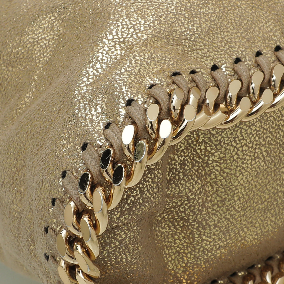 Stella Mccartney Gold Falabella Small Tote Bag-Stella Mccartney-THE CLOSET