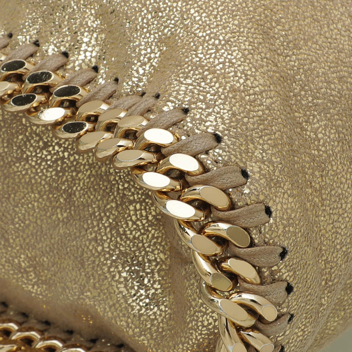 Stella Mccartney Gold Falabella Small Tote Bag-Stella Mccartney-THE CLOSET