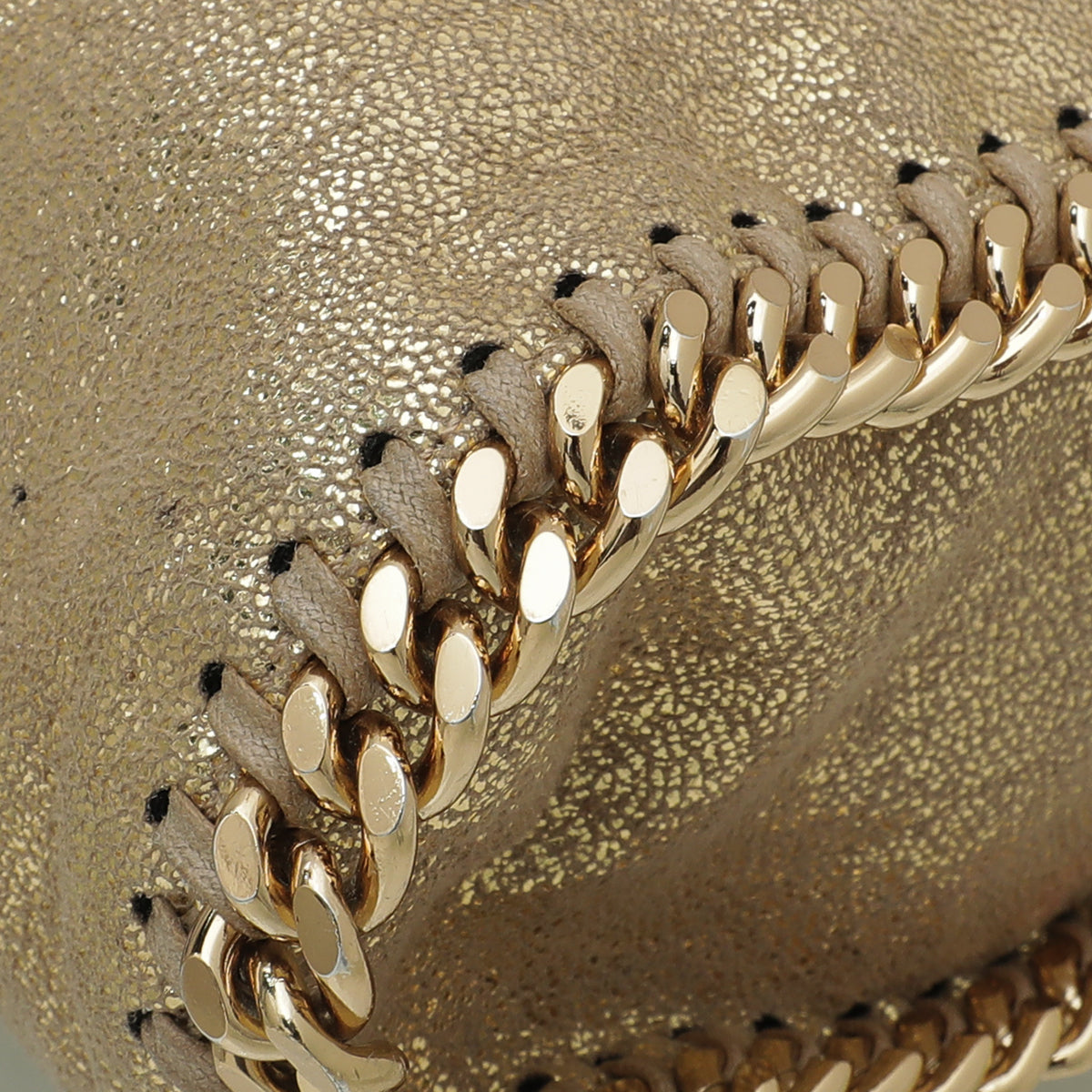 Stella Mccartney Gold Falabella Small Tote Bag-Stella Mccartney-THE CLOSET