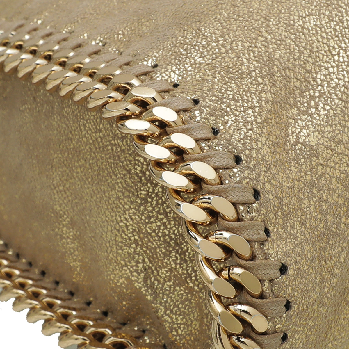 Stella Mccartney Gold Falabella Small Tote Bag-Stella Mccartney-THE CLOSET