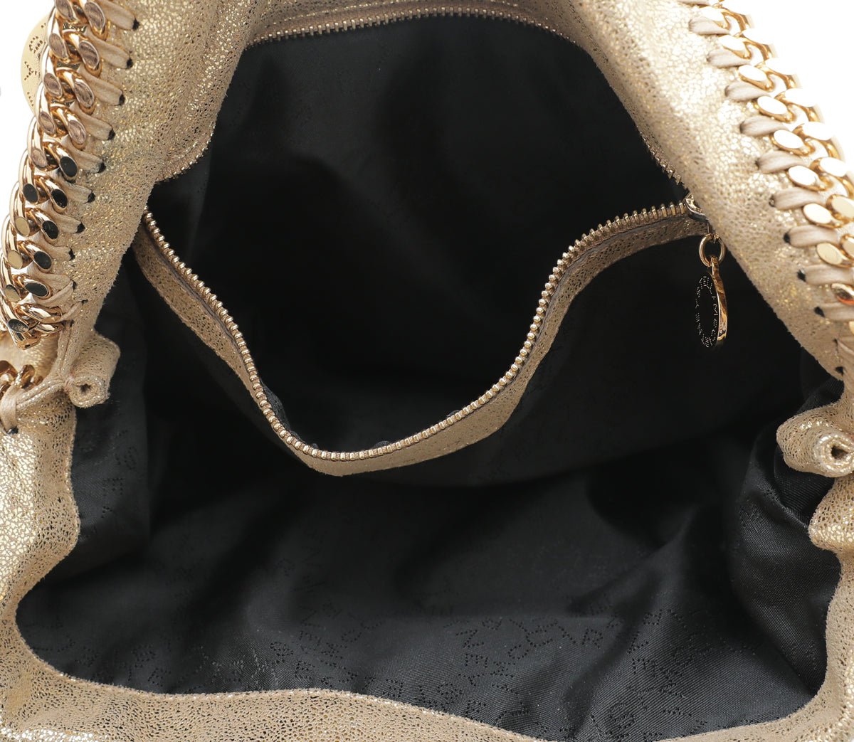 Stella Mccartney Gold Falabella Small Tote Bag-Stella Mccartney-THE CLOSET