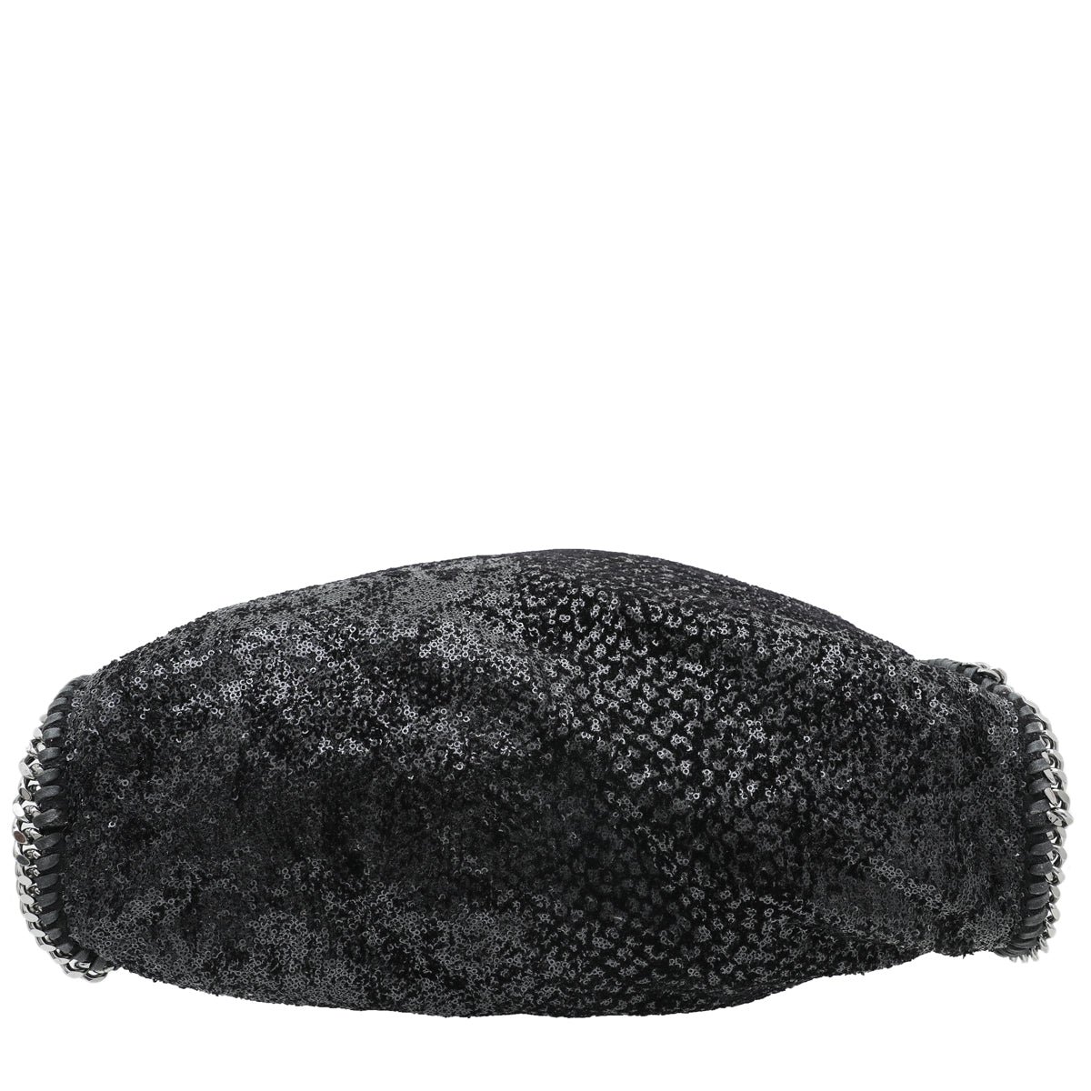 Stella Mccartney Black Velvet Sequins Falabella Tote Bag-Stella Mccartney-THE CLOSET