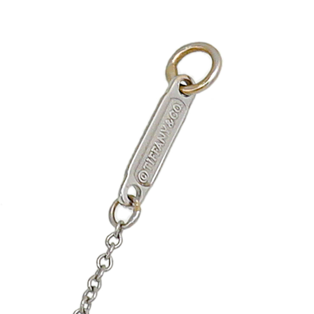 Tiffany & Co 18K White Gold Diamond Atlas Numerical Open Pendant Necklace-Tiffany & Co-THE CLOSET