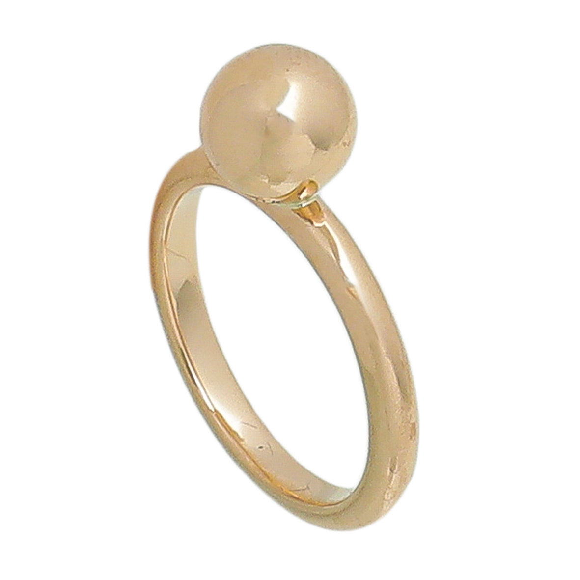Tiffany & Co 18K Yellow Gold 12mm Ball Ring 53-Tiffany & Co-THE CLOSET