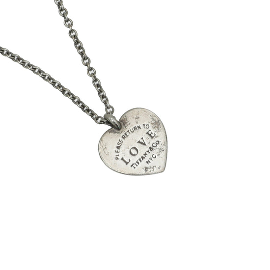 Tiffany & Co Silver 925 Heart Key Charm Bracelet