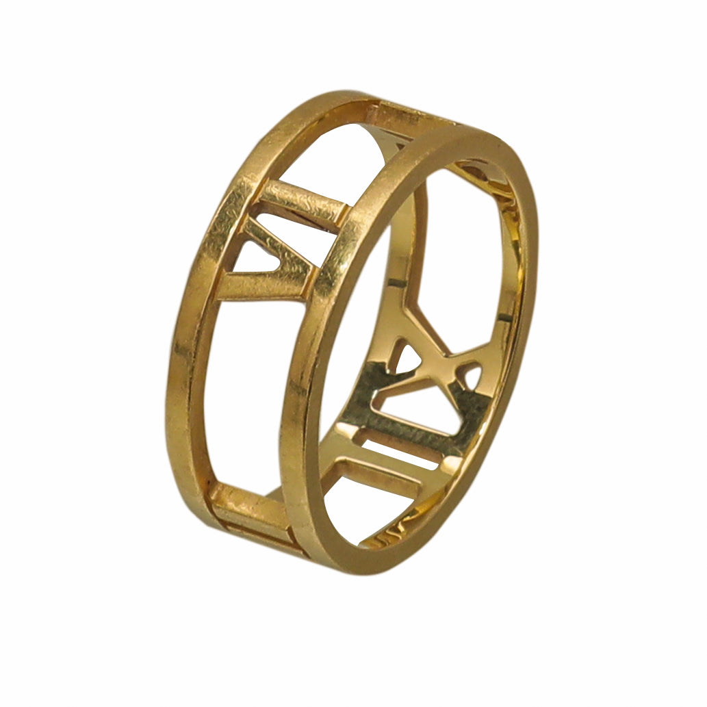 Tiffany & Co 18K Yellow Gold Atlas Open Ring-Tiffany & Co-THE CLOSET
