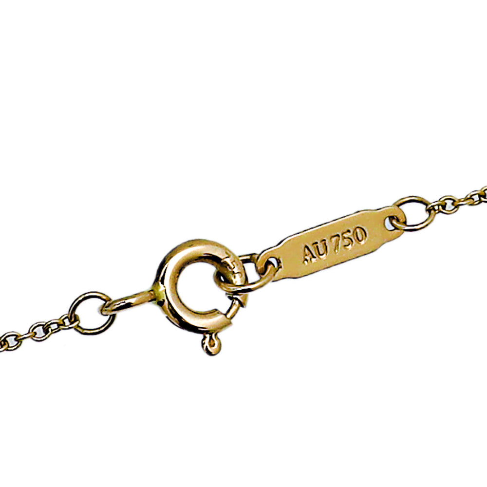 Tiffany & Co 18K Yellow Gold Double Mini Heart Tag Pendant Necklace-Tiffany & Co-THE CLOSET