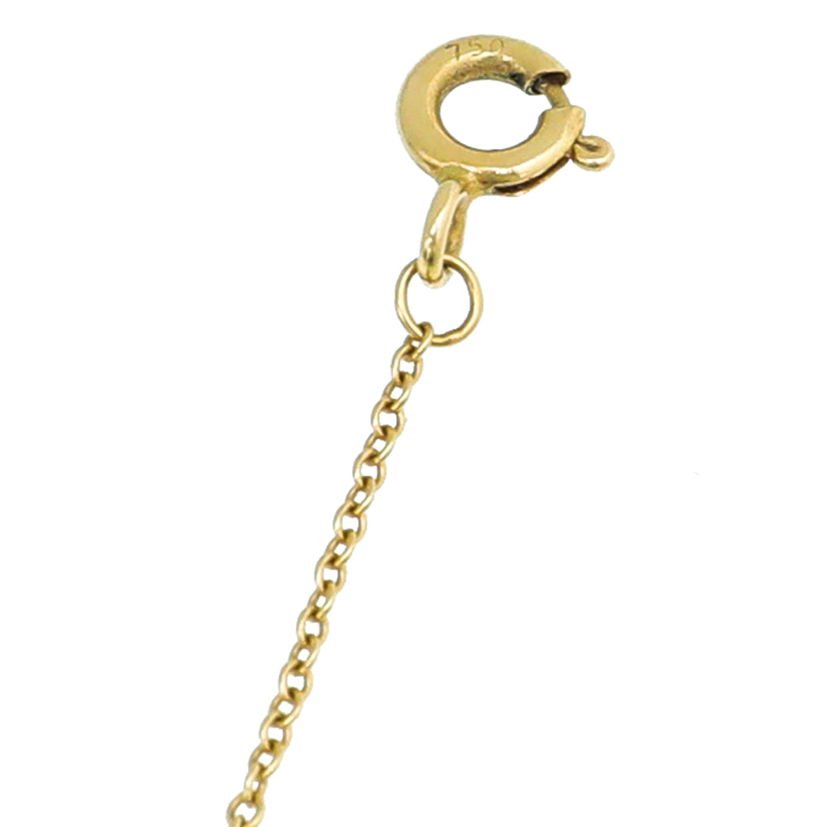 Tiffany & Co 18K Yellow Gold Heart Mini Key Pendant Necklace-Tiffany & Co-THE CLOSET