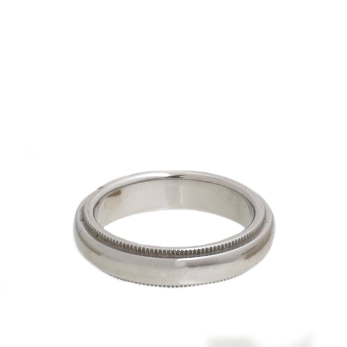 Tiffany & Co Platinum Milgrain Wedding Band Ring 47-Tiffany & Co-THE CLOSET