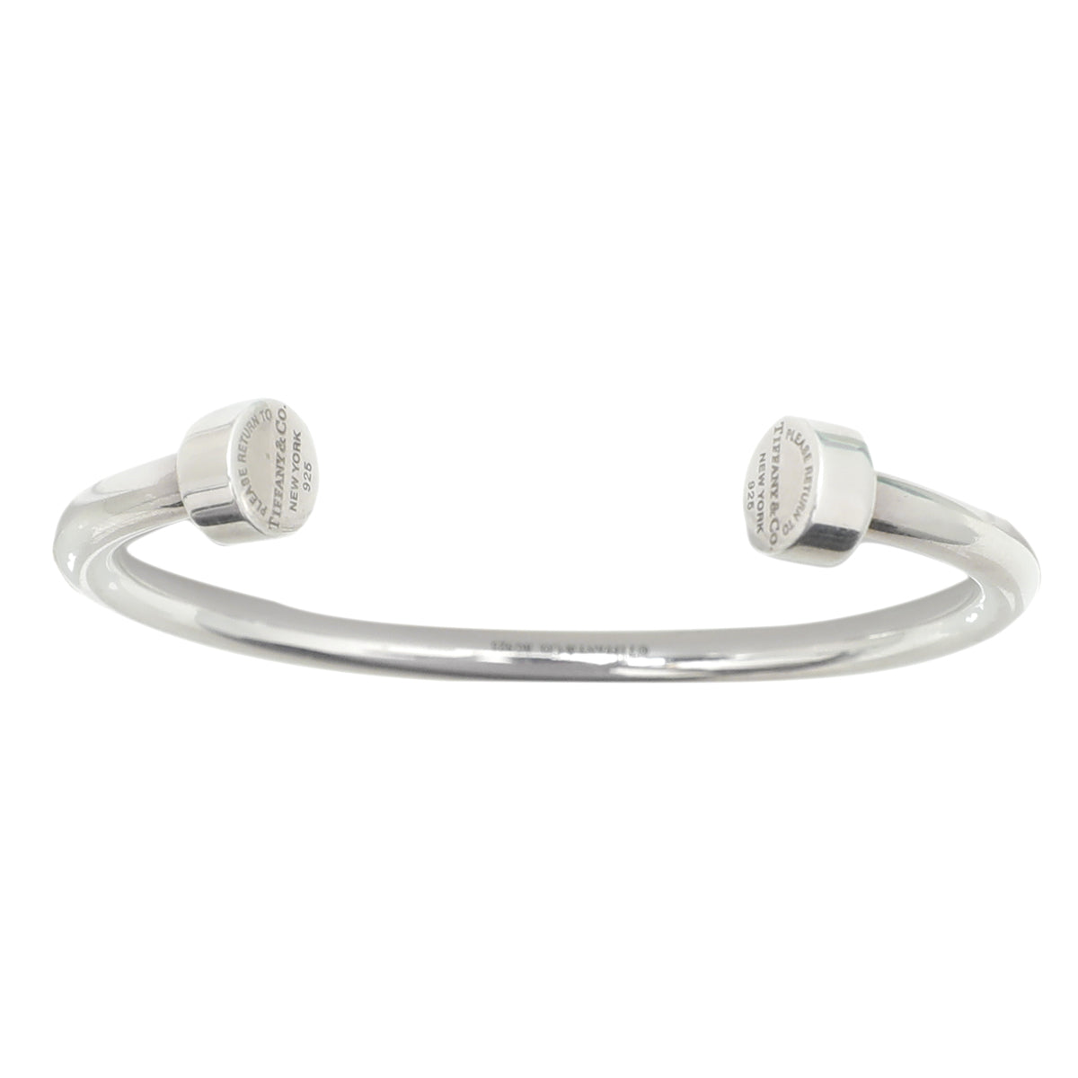 Tiffany & Co Silver Return To Tiffany Circle Edge Small Bracelet-Tiffany & Co-THE CLOSET