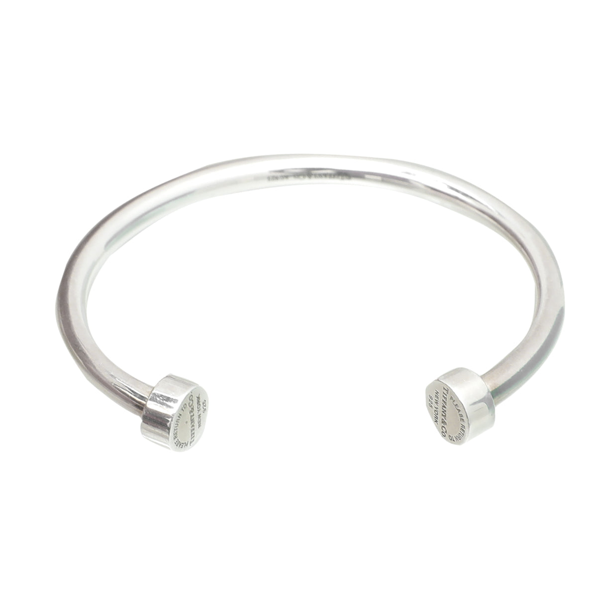 Tiffany & Co Silver Return To Tiffany Circle Edge Small Bracelet-Tiffany & Co-THE CLOSET