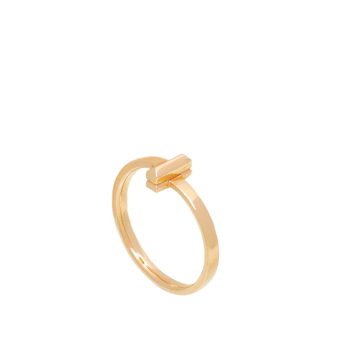 Tiffany & Co 18K Pink Gold T1 2.5mm Ring-Tiffany & Co-THE CLOSET