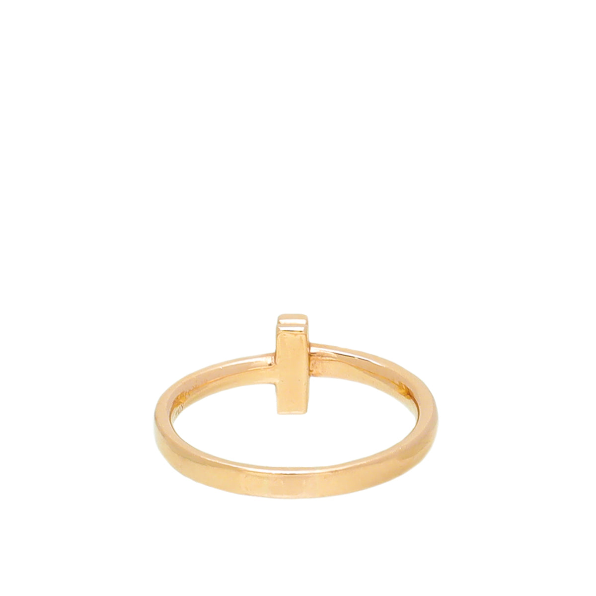 Tiffany & Co 18K Pink Gold T1 2.5mm Ring