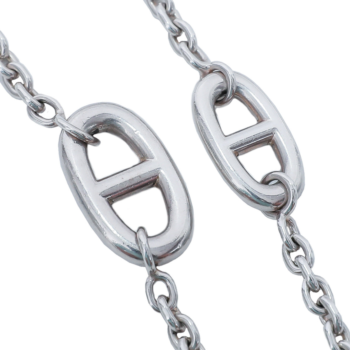 Hermes Silver Farandole  Long Necklace