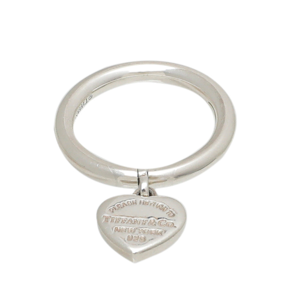 Tiffany & Co Silver Heart Tag Ring-Tiffany & Co-THE CLOSET