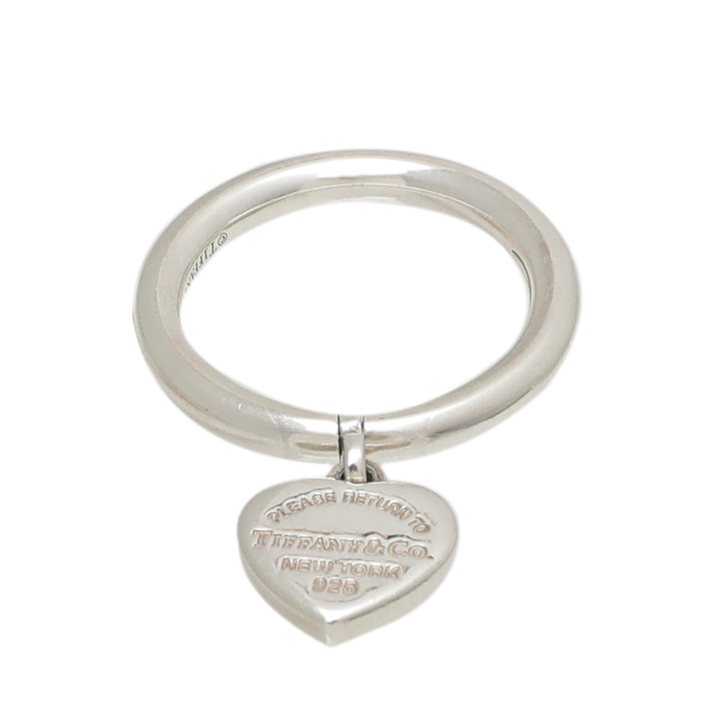 Tiffany & Co Silver Heart Tag Ring